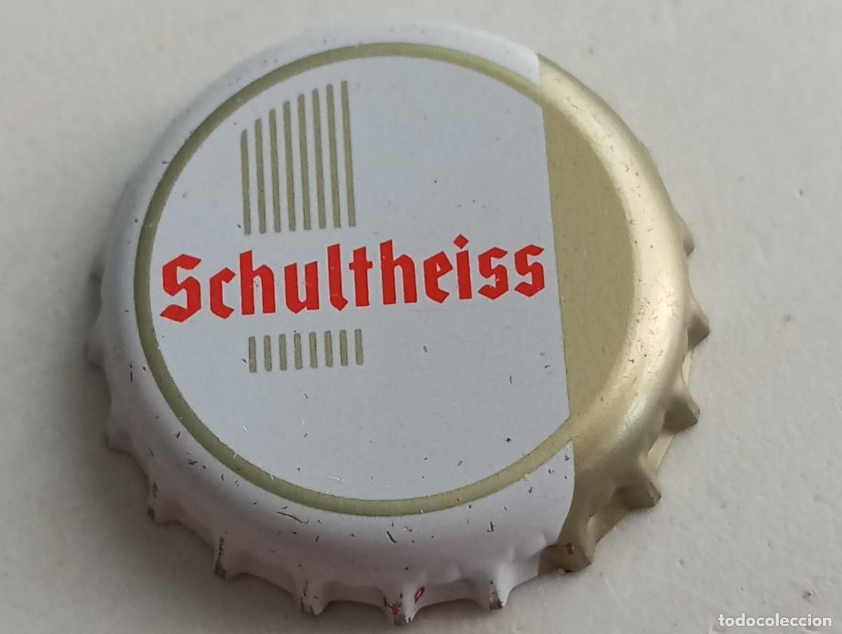 Coleccionismo de cervezas: Chapa tap&oacute;n corona de la cerveza alemana SCHULTHEISS