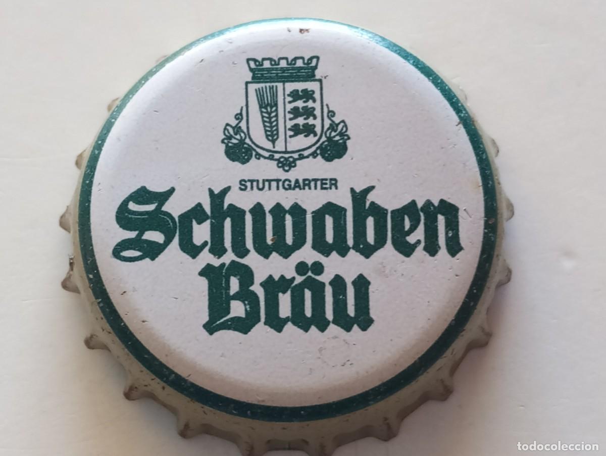 Coleccionismo de cervezas: Chapa tap&oacute;n corona de la cerveza alemana SCHWABEN BR&Auml;U - STUTTGARTER