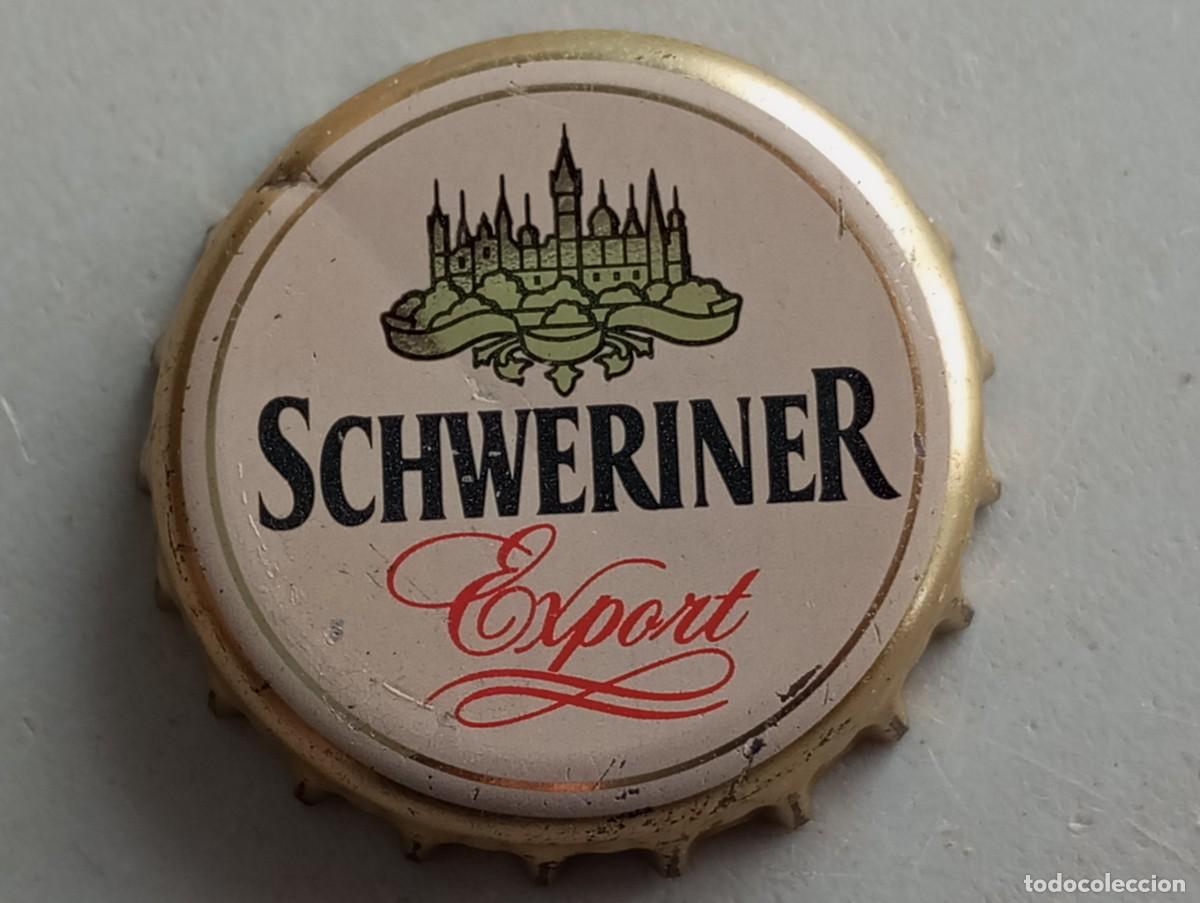 Coleccionismo de cervezas: Chapa tap&oacute;n corona de la cerveza alemana SCHWERINER EXPORT