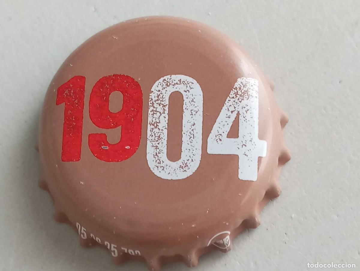 Coleccionismo de cervezas: Chapa tap&oacute;n corona de la cerveza espa&ntilde;ola CRUZCAMPO 1904