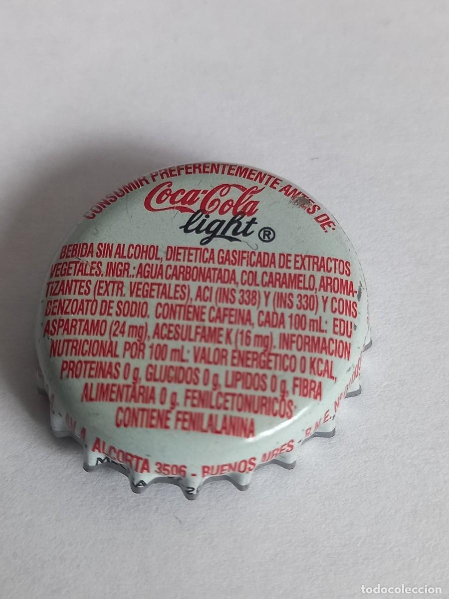 Coleccionismo de cervezas: CHAPA COCA-COLA LIGHT DE ARGENTINA
