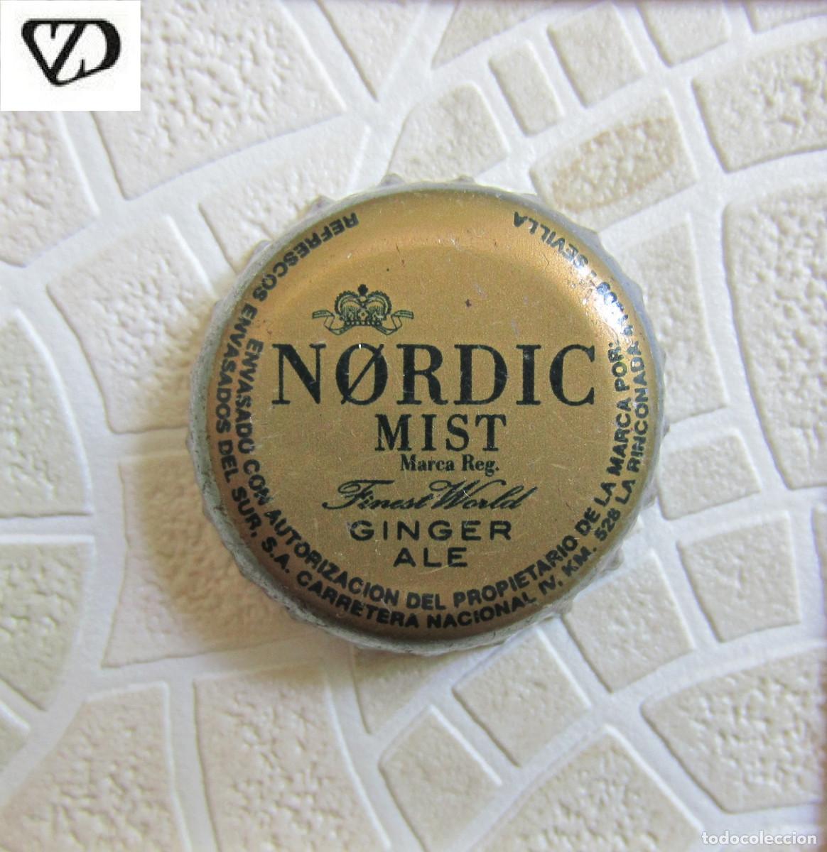 Coleccionismo de cervezas: CHAPAS TAPON CORONA CHAPA REFRESCO TONICA NORDIC MIST GINGER ALE