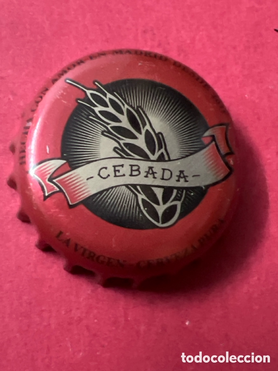 Coleccionismo de cervezas: T4/X62/A5. CHAPA CERVEZA - CEBADA La Virgen - Cerveza Pura Hecha Con Amor En Madrid Desde 2011