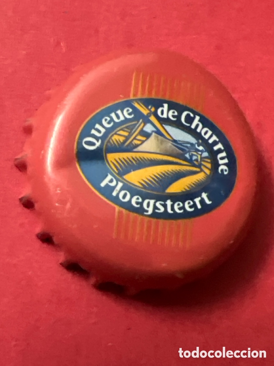 Coleccionismo de cervezas: T4/X62/C2. CHAPA CERVEZA - Queue de Charrue Ploegsteert