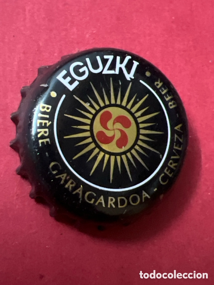 Coleccionismo de cervezas: T4/X62/D2. CHAPA CERVEZA - Eguzki Bi&egrave;re - Garagardoa - Cerveza - Beer