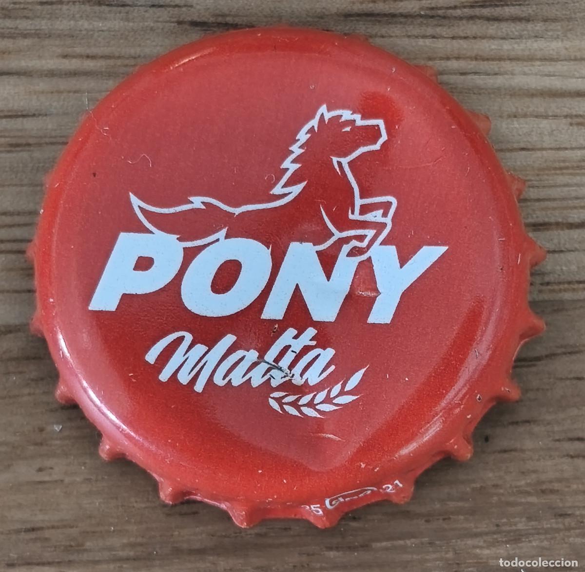 Coleccionismo de cervezas: PLACA CHAPA CORONA CERVEZA - PONY MALTA - COLOMBIA