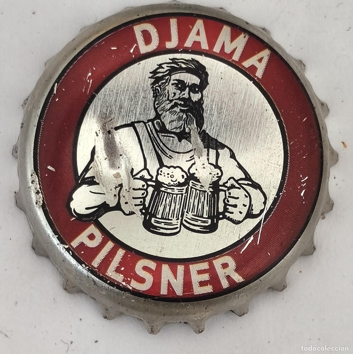 Coleccionismo de cervezas: CHAPA TAPON CORONA CERVEZA - DJAMA PILSNER - Africa ( TOGO )