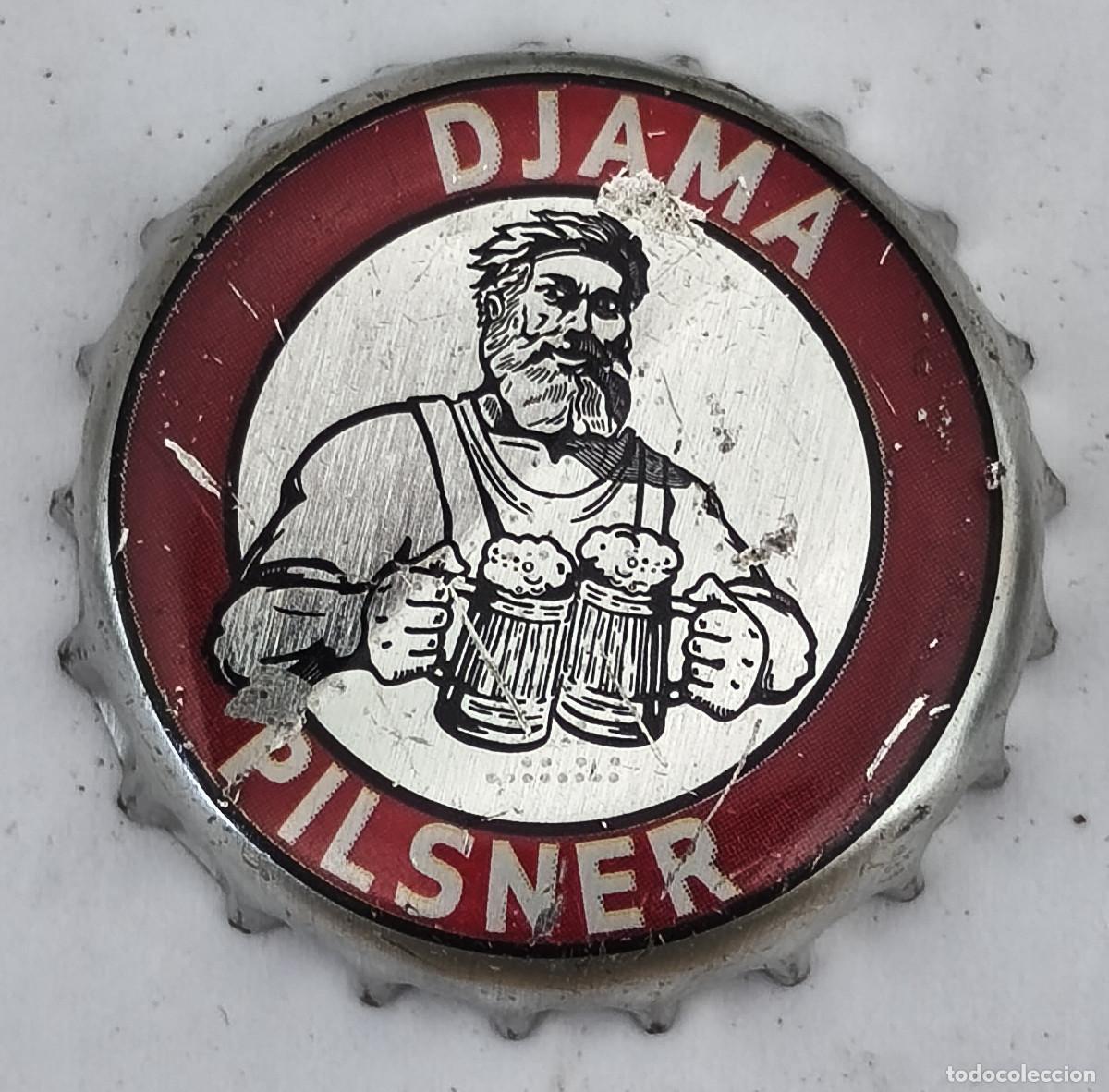 Coleccionismo de cervezas: CHAPA TAPON CORONA CERVEZA - DJAMA PILSNER - Africa ( TOGO )