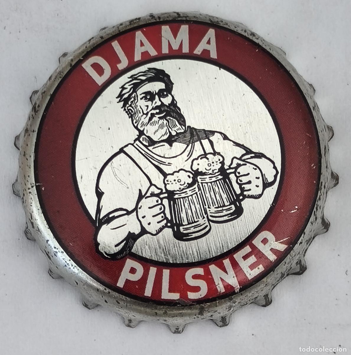 Coleccionismo de cervezas: CHAPA TAPON CORONA CERVEZA - DJAMA PILSNER - Africa ( TOGO )