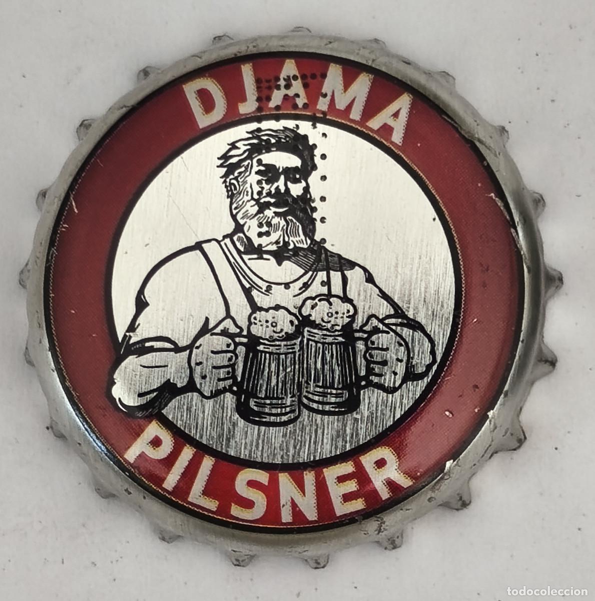 Coleccionismo de cervezas: CHAPA TAPON CORONA CERVEZA - DJAMA PILSNER - Africa ( TOGO )