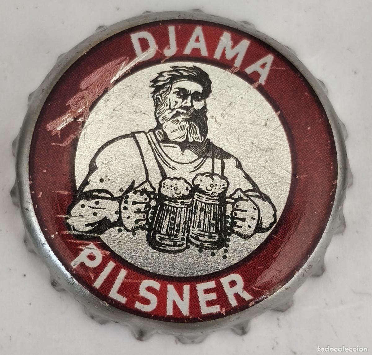 Coleccionismo de cervezas: CHAPA TAPON CORONA CERVEZA - DJAMA PILSNER - Africa ( TOGO )