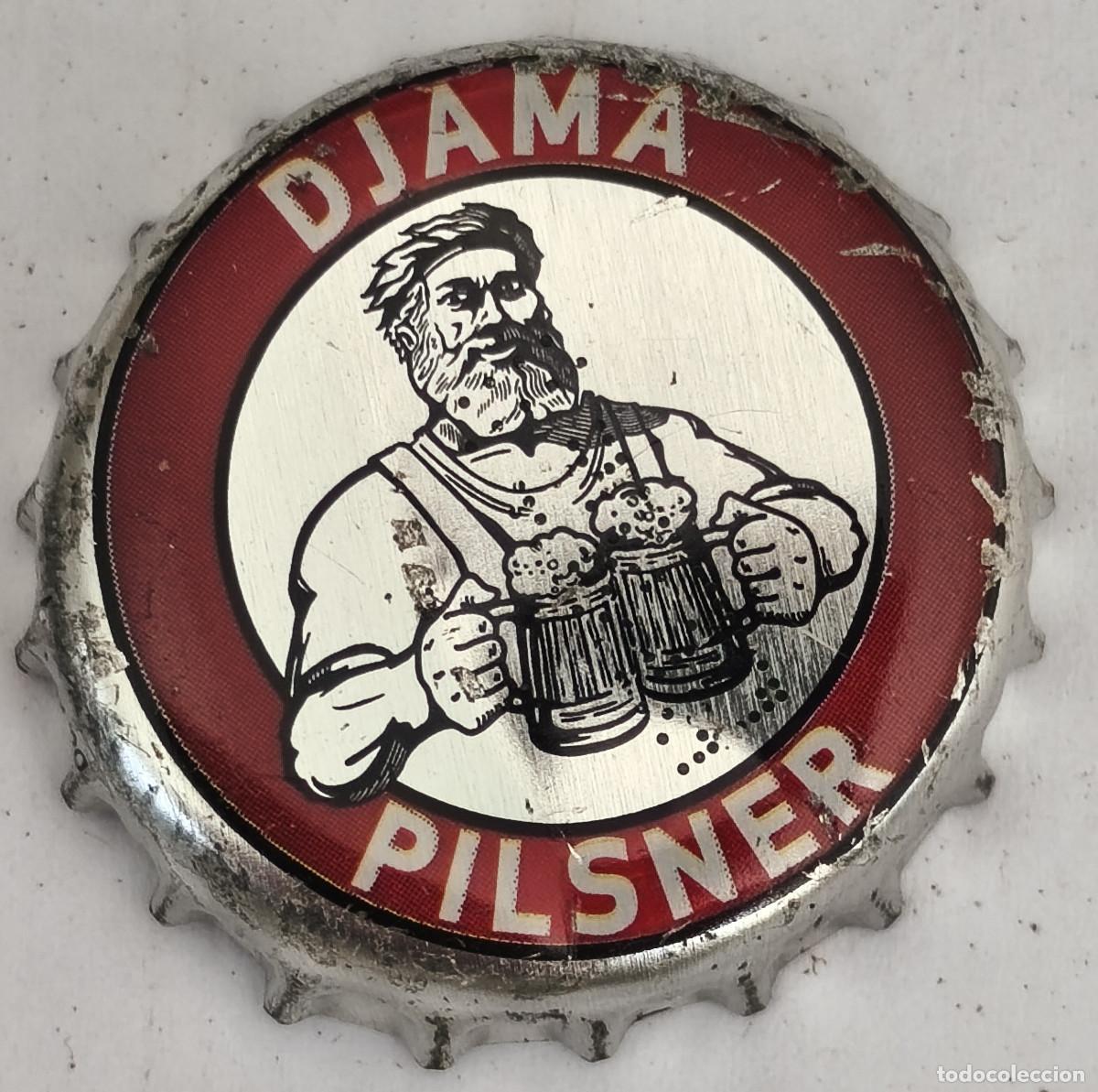 Coleccionismo de cervezas: CHAPA TAPON CORONA CERVEZA - DJAMA PILSNER - Africa ( TOGO )