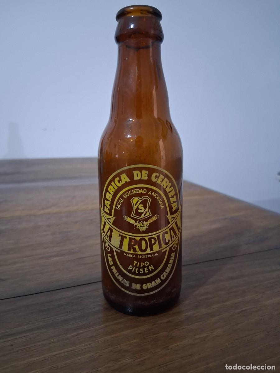Coleccionismo de cervezas: Botella de cerveza La tropical Gran Canaria SICAL