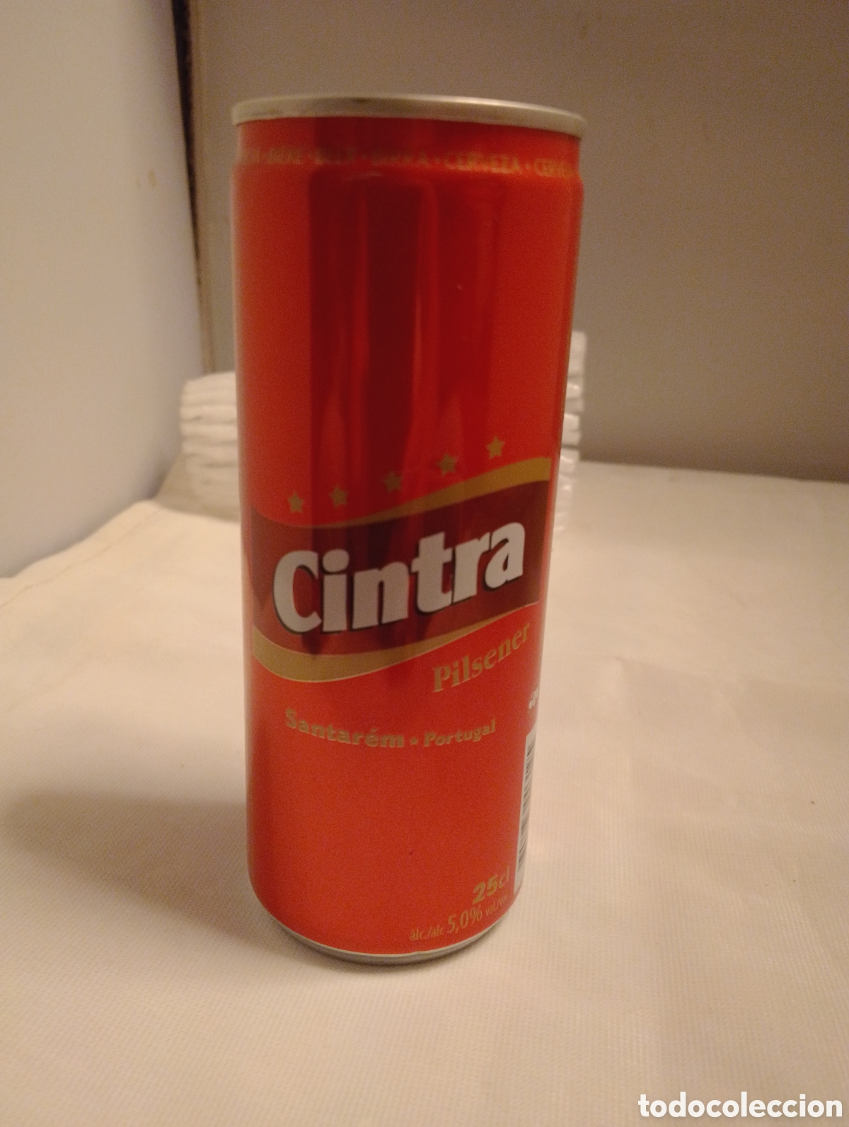 Coleccionismo de cervezas: Lata cerveza CINTRA 25cl. Portugal