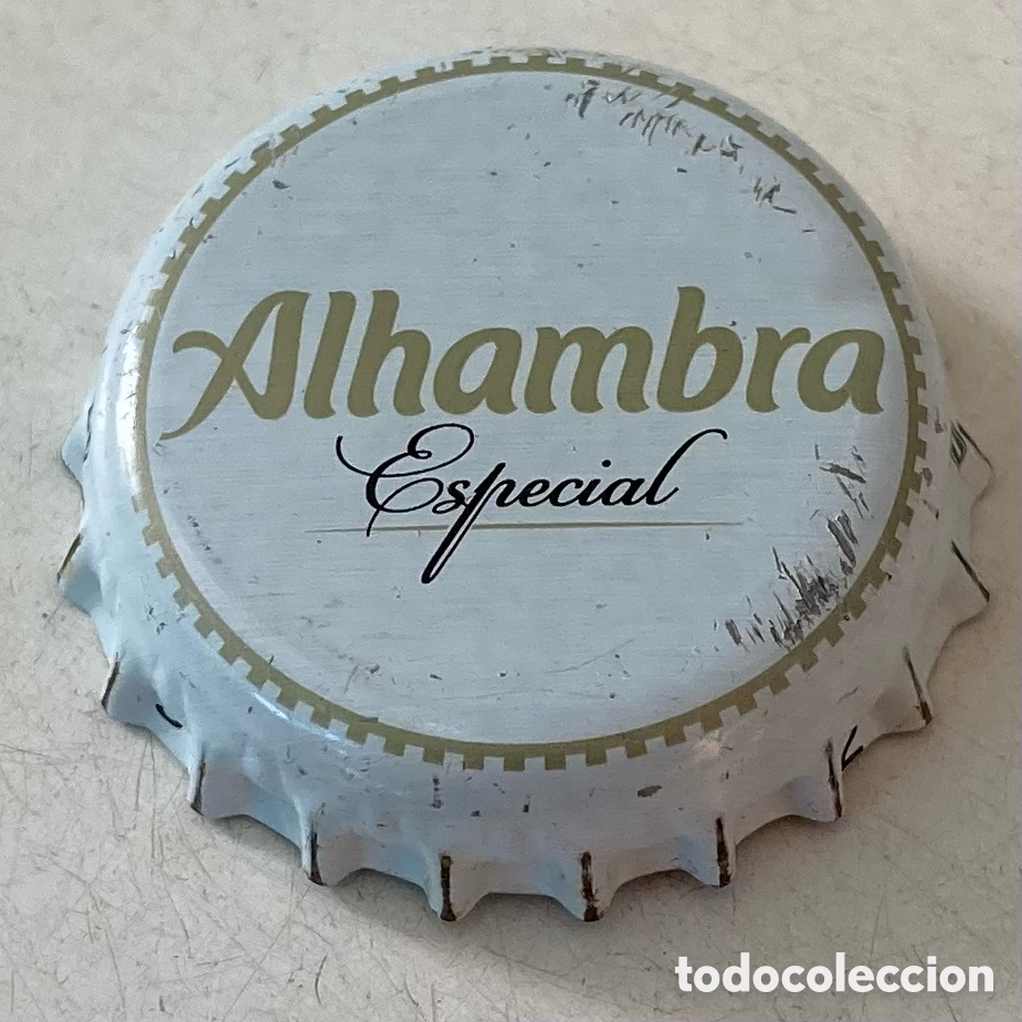 Coleccionismo de cervezas: TAP&Oacute;N CORONA BOTTLE CAP BIERE BEER CHAPA CERVEZA ALHAMBRA (9)FAB. CHAPA: U.---LOTE N. 2001--CARMANJO