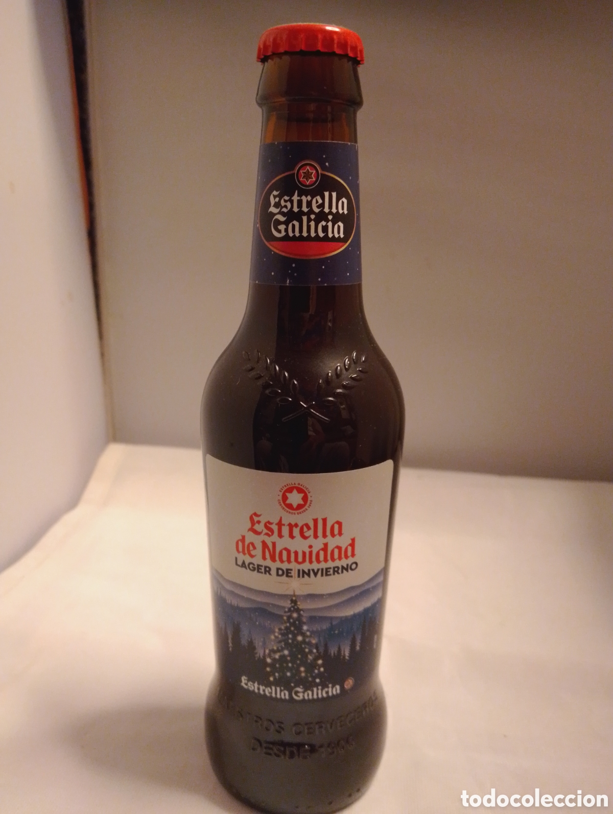 Coleccionismo de cervezas: Cerveza Estrella Galicia Navidad 2020