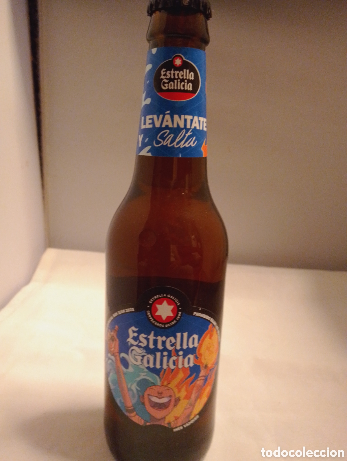 Coleccionismo de cervezas: Botella Estrella Galicia San Juan 2023