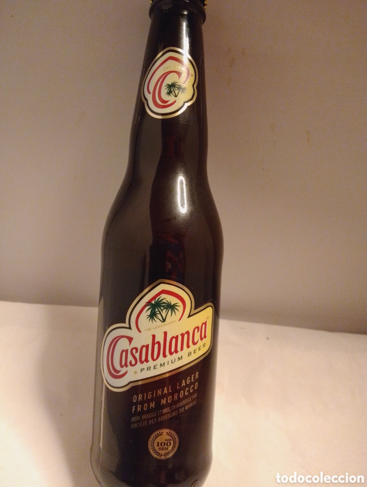 Coleccionismo de cervezas: Botella Cerveza Casablanca Marruecos