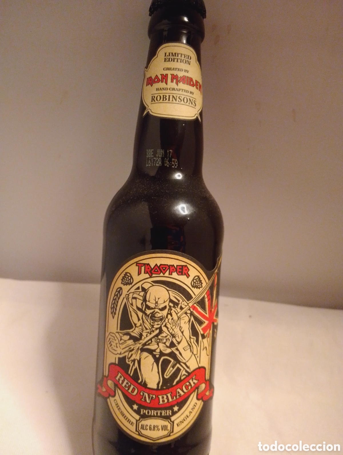 Coleccionismo de cervezas: Botella Edici&oacute;n limitada Iron Maiden Cerveza