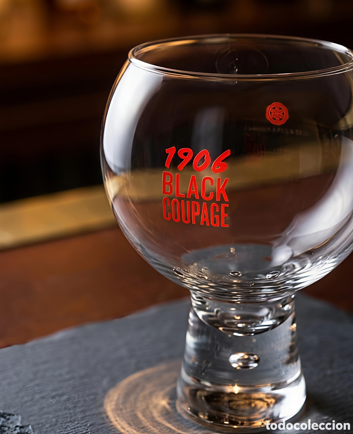 Coleccionismo de cervezas: Copa Estrella Galicia BLACK COUPAGE - Foto 1