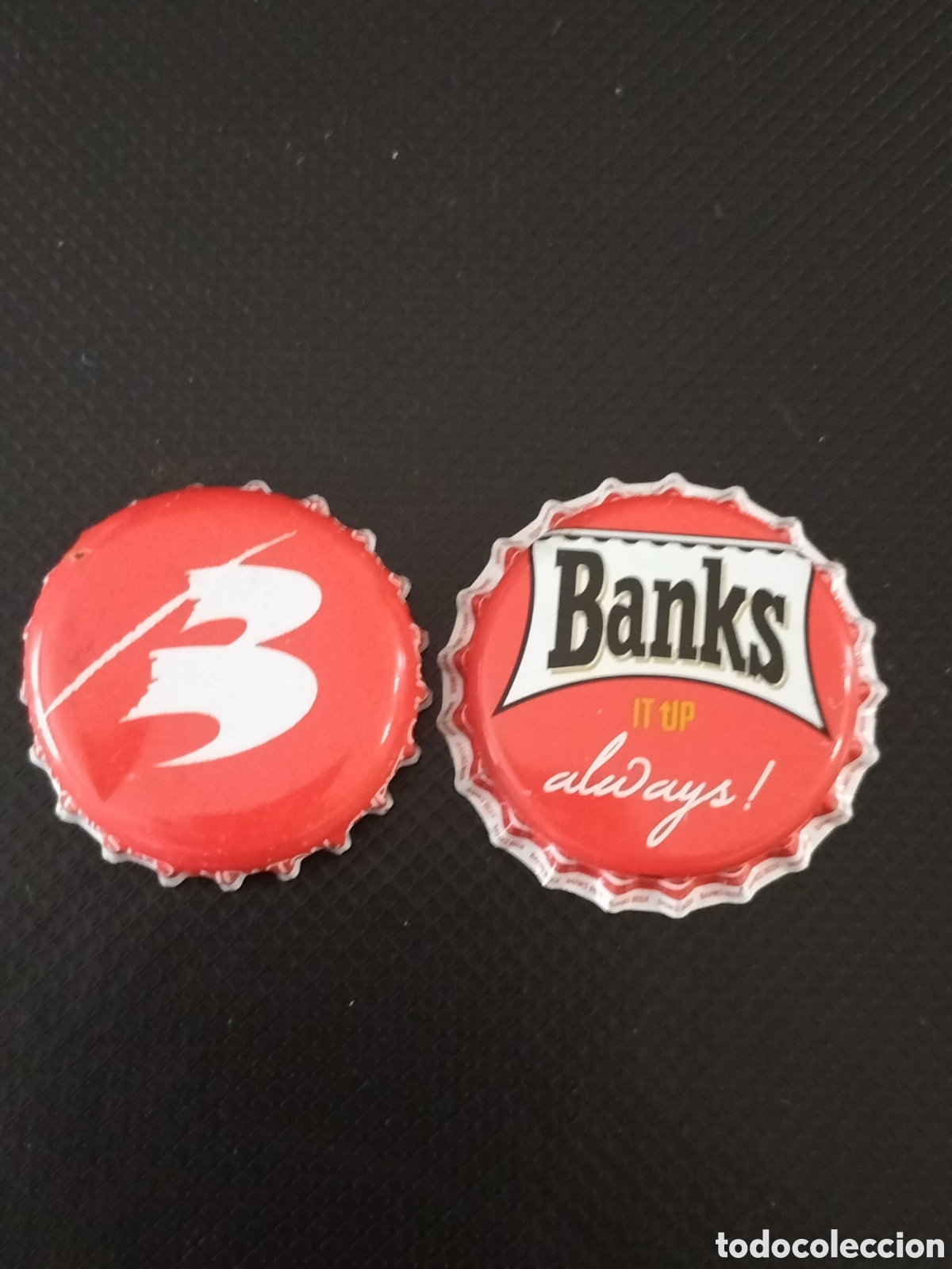 Coleccionismo de cervezas: LOTE 2 CHAPAS TAPON CORONA CERVEZA - BARBADOS