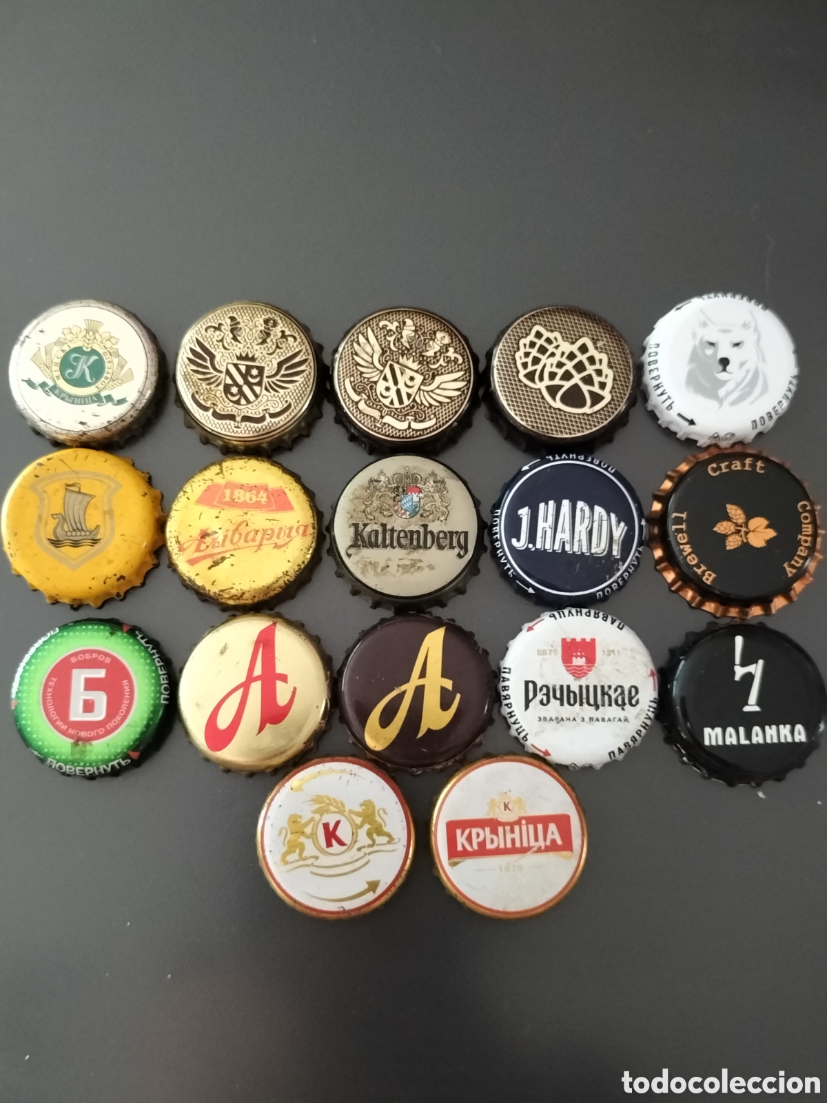 Coleccionismo de cervezas: LOTE 17 CHAPAS TAPON CORONA CERVEZA - BIELORRUSIA