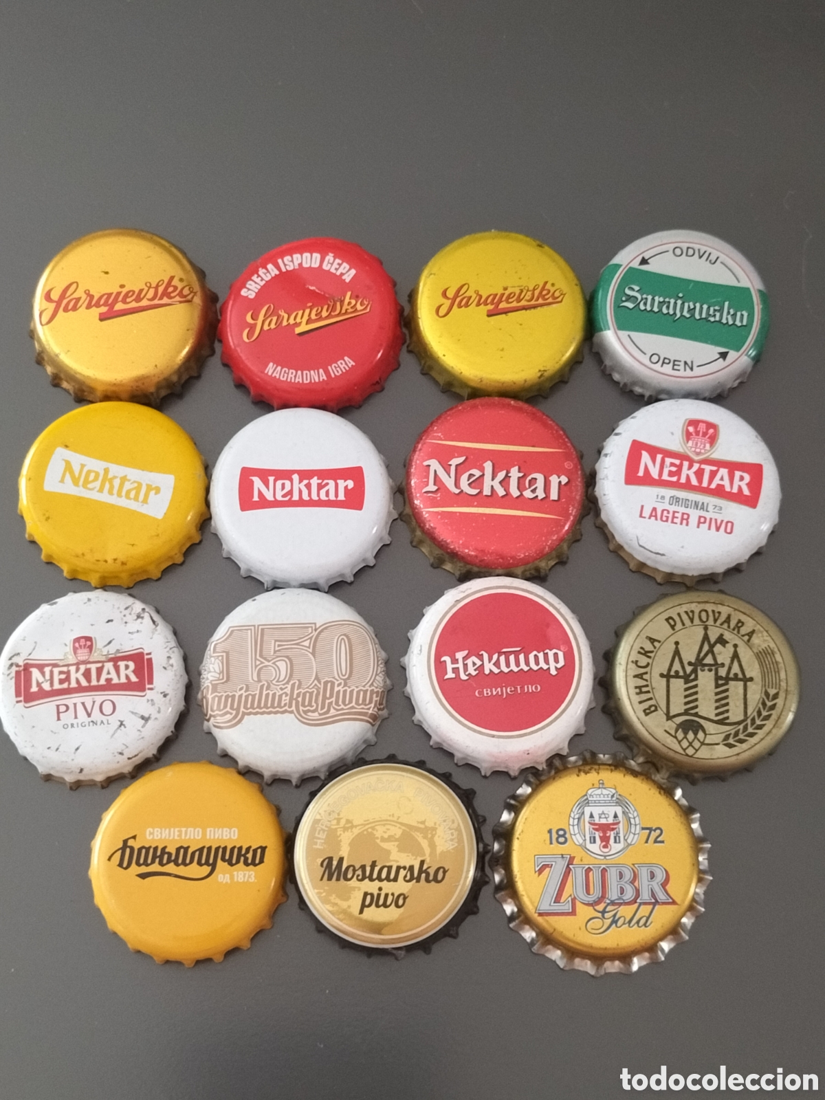 Coleccionismo de cervezas: LOTE 15 CHAPAS TAPON CORONA CERVEZA - BOSNIA Y HERZEGOVINA
