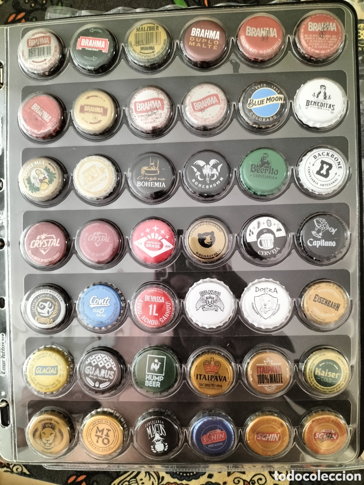 Coleccionismo de cervezas: LOTE/COLECCI&Oacute;N 119 CHAPAS TAPON CORONA CERVEZA - BRASIL