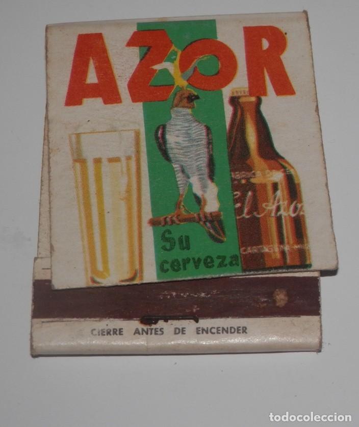 Coleccionismo de cervezas: CAJA CERILLAS DELA CERVEZA AZOR