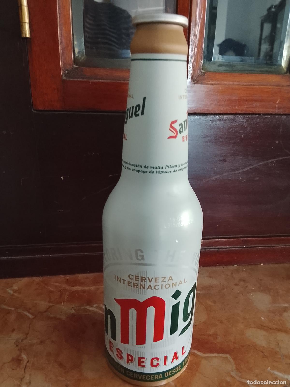 Coleccionismo de cervezas: aluminio san miguel internacional san miguel especial botellin botella