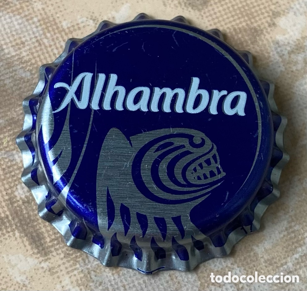 Coleccionismo de cervezas: CHAPA BOTTLE CAP TAP&Oacute;N CORONA BEER CERVEZA BIERE ALHAMBRA (15). FAB. CHAPA:U--LOTE N. 3442--CARMANJO