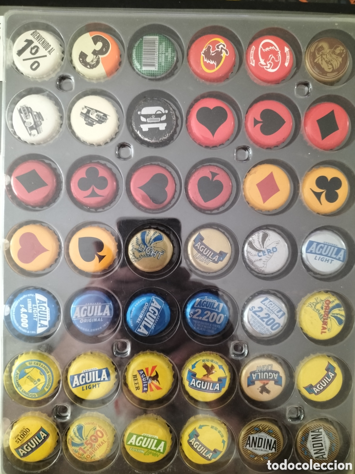 Coleccionismo de cervezas: LOTE/ COLECCI&Oacute;N 83 CHAPAS TAPON CORONA CERVEZA - COLOMBIA
