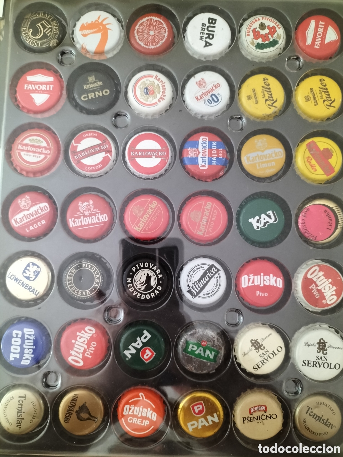 Coleccionismo de cervezas: LOTE 42 CHAPAS TAPON CORONA CERVEZA - CROACIA