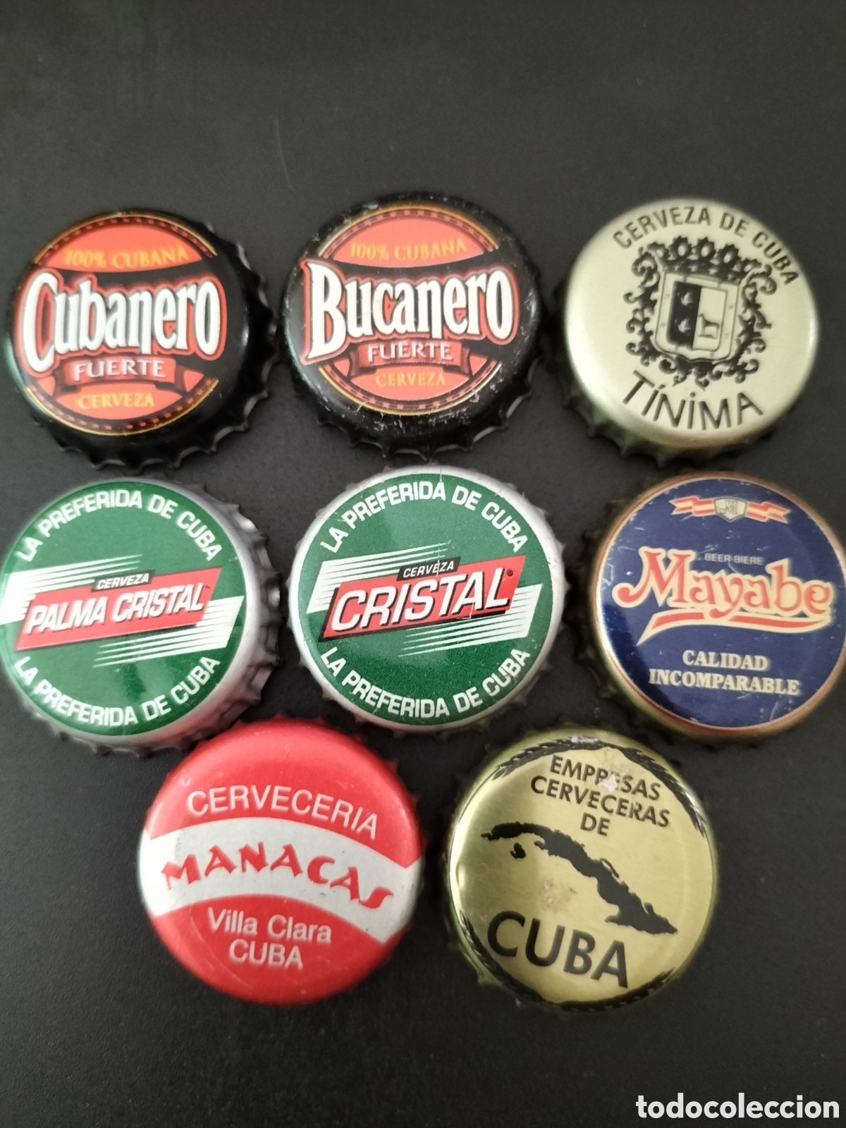 Coleccionismo de cervezas: LOTE 8 CHAPAS TAPON CORONA CERVEZA - CUBA