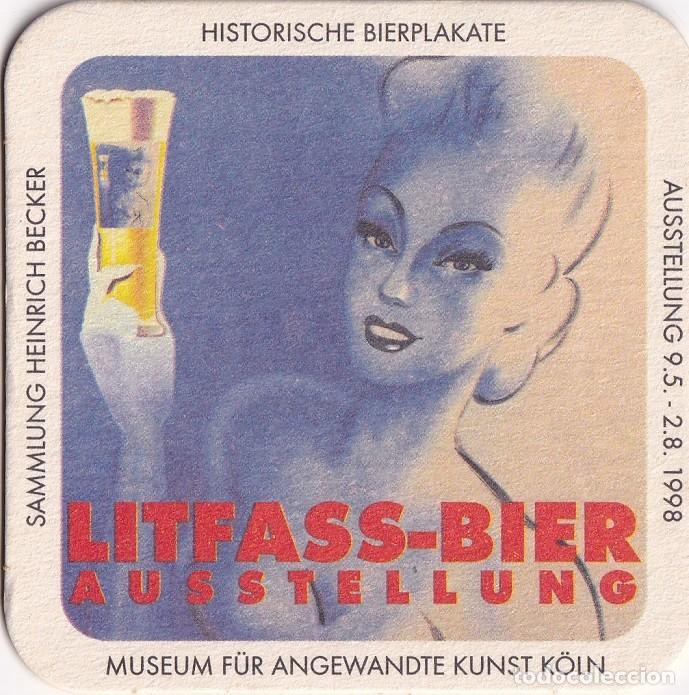Coleccionismo de cervezas: Antiguo posavasos - Litfa&szlig;-Bier Ausstellung - Editado para exposici&oacute;n carteles hist&oacute;ricos de cerveza