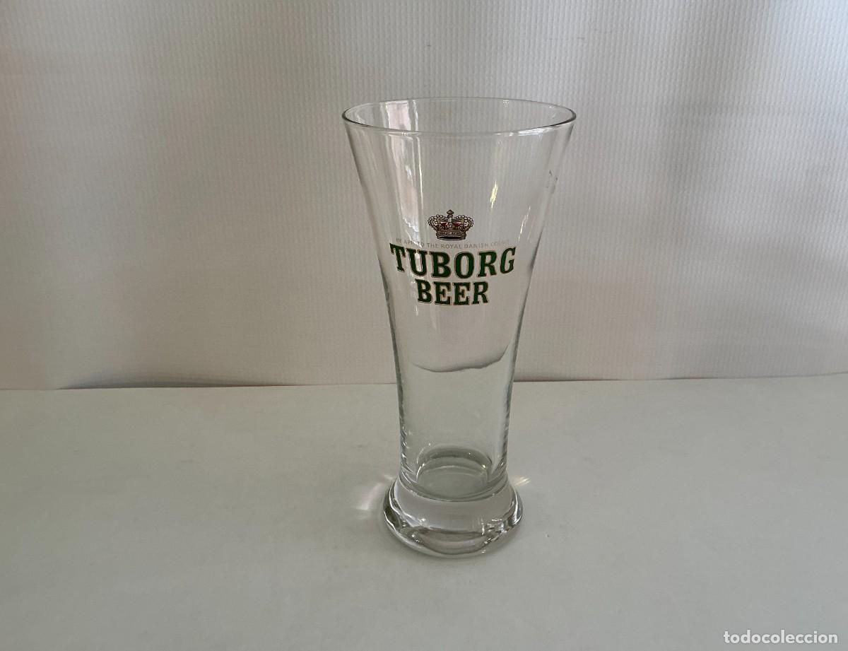 Coleccionismo de cervezas: Vaso oficial Tuborg Beer 0,4L cristal publicitario cerveza danesa breweriana
