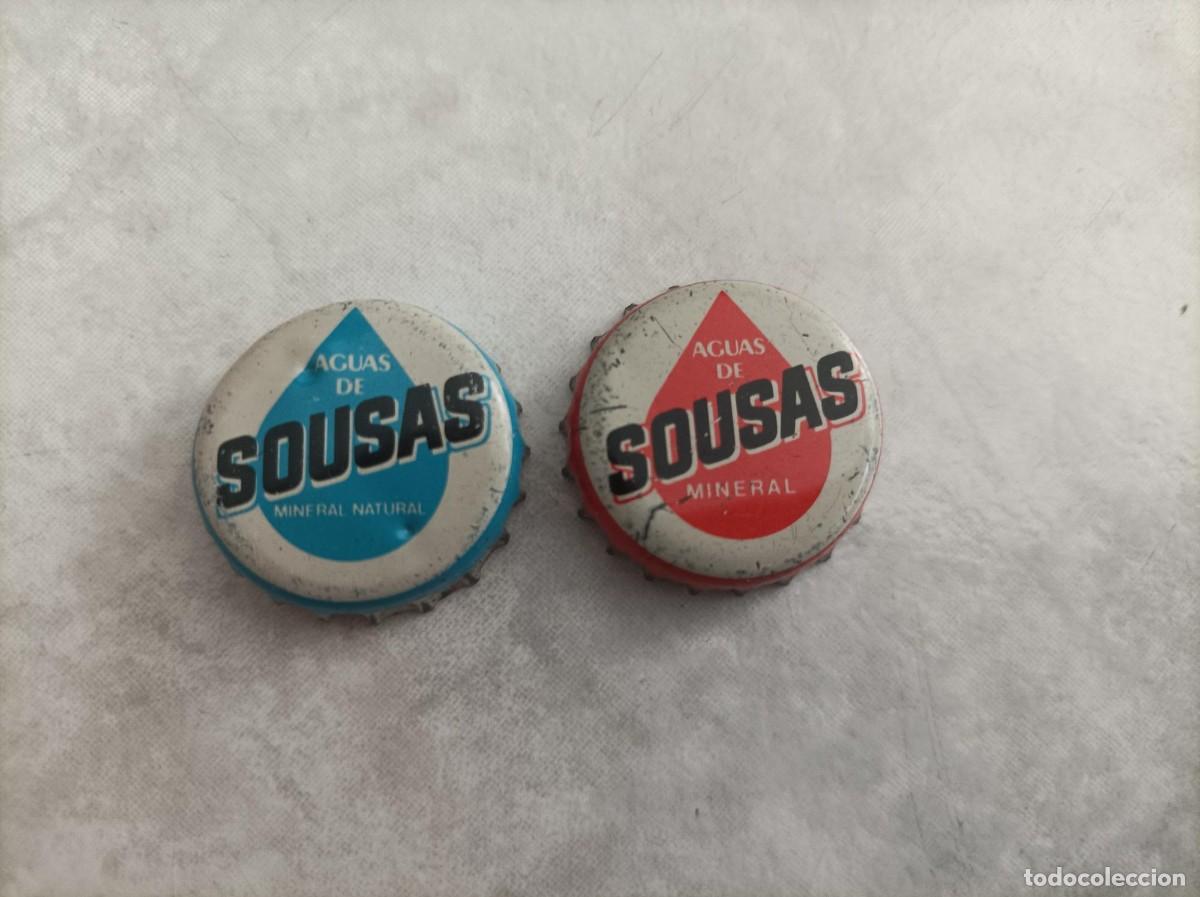 Coleccionismo de cervezas: Chapas tapon corona antiguas agua de sousas