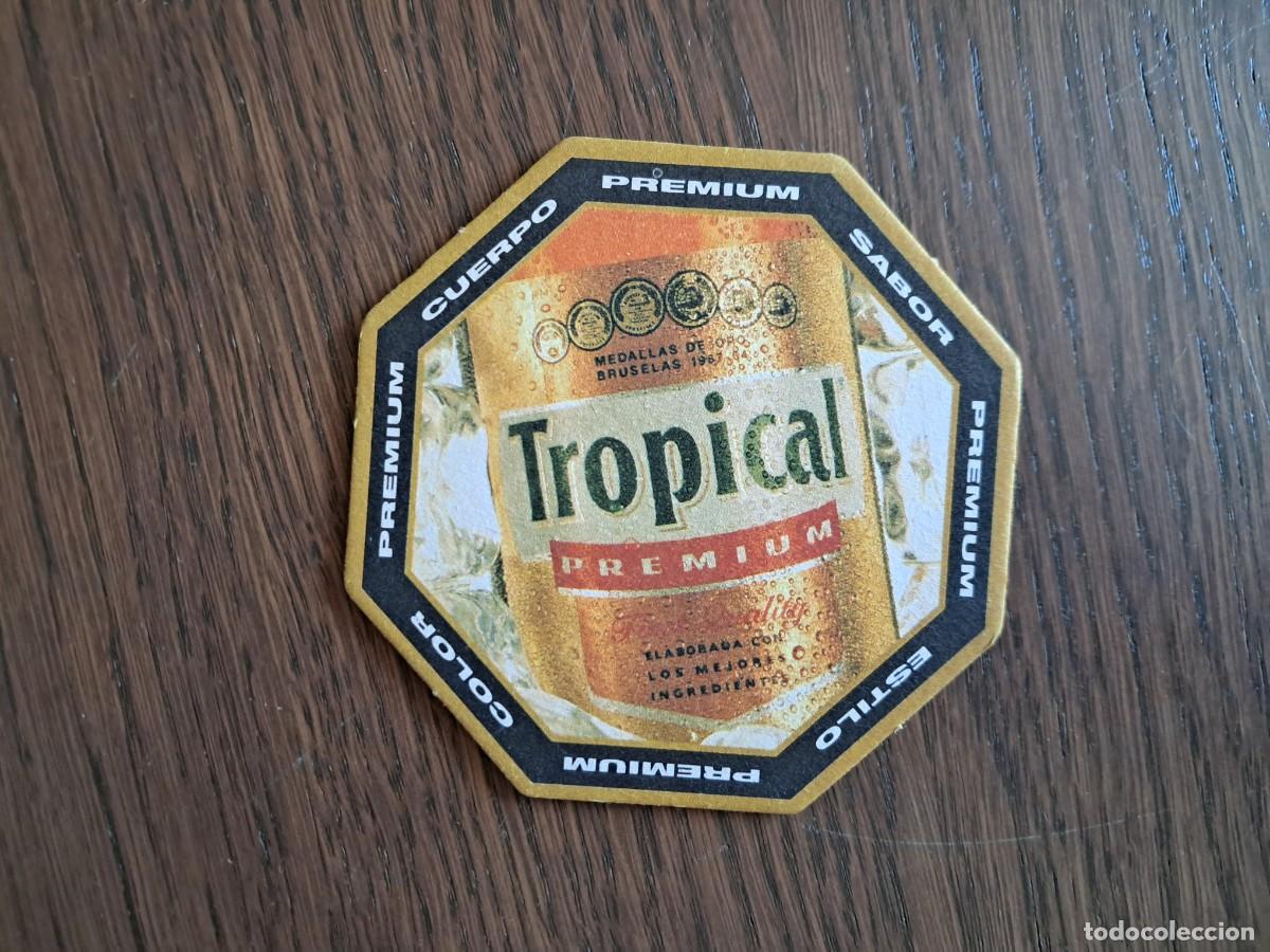 Coleccionismo de cervezas: posavasos de cerveza, tropical, premium.