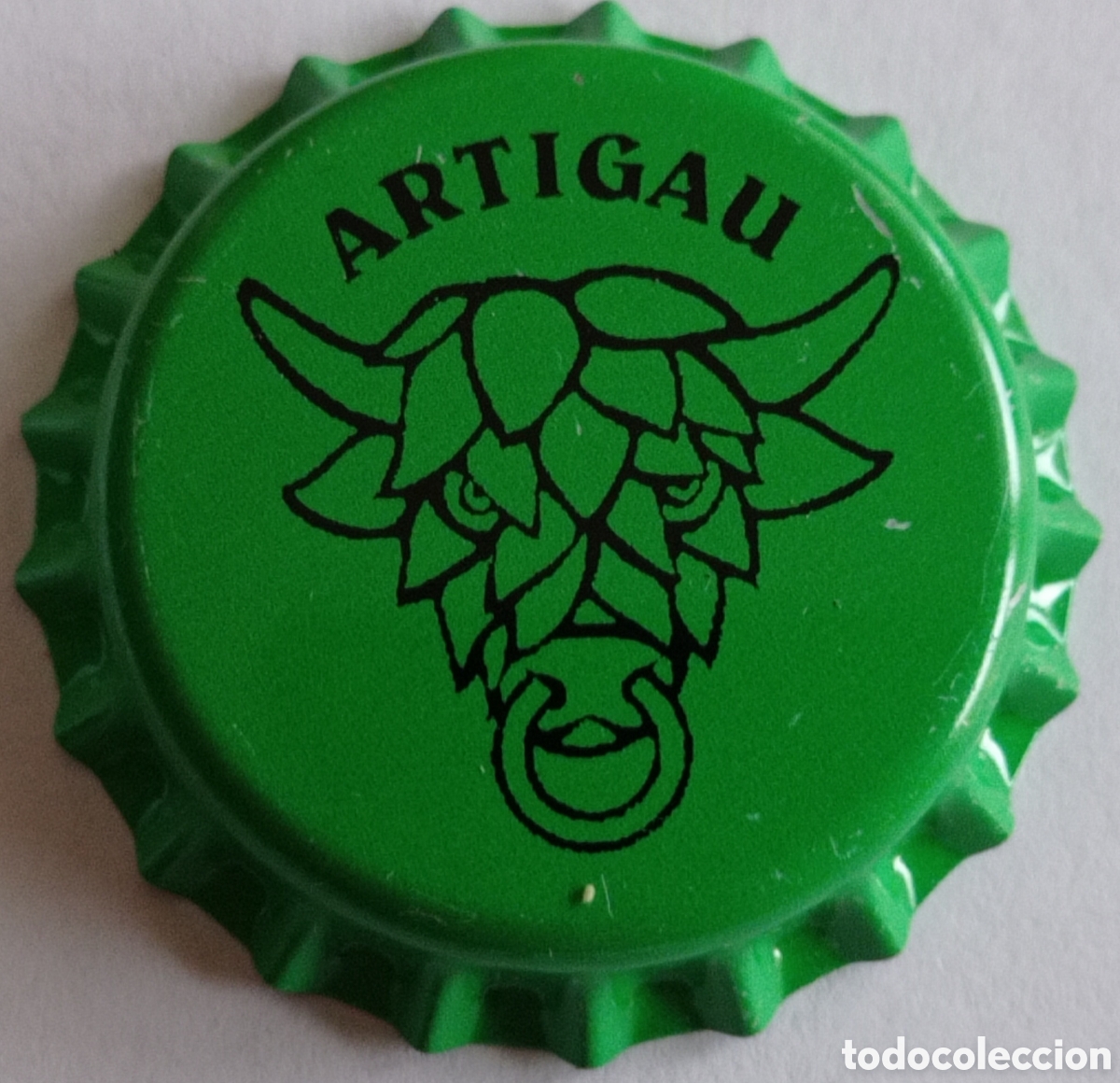 Coleccionismo de cervezas: TAP&Oacute;N CORONA CERVEZA ARTIGAU