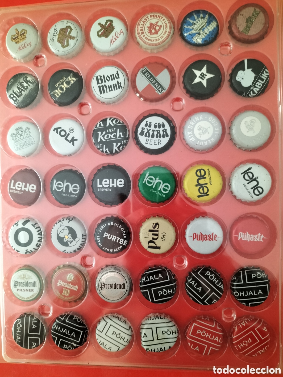 Coleccionismo de cervezas: LOTE 101 CHAPAS TAPON CORONA CERVEZA - ESTONIA