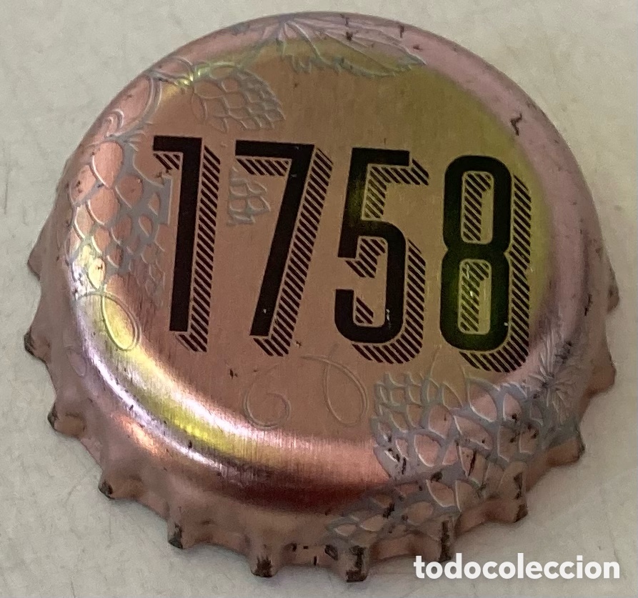 Coleccionismo de cervezas: CHAPA CERVEZA BOTTLE CAP BEER TAP&Oacute;N CORONA BIER BIERE CAPSULE 1758.CHILE (3)--LOTE N. 3932--CARMANJO