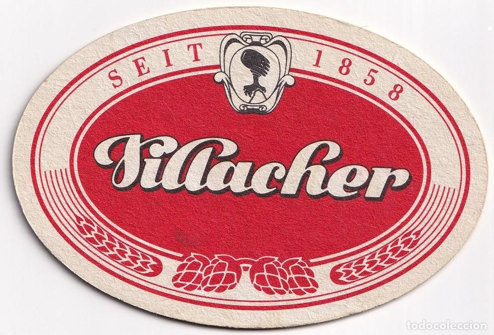 Coleccionismo de cervezas: Antiguo posavasos - Villacher - Seit 1858 - Biercartoon - Der Cambierer