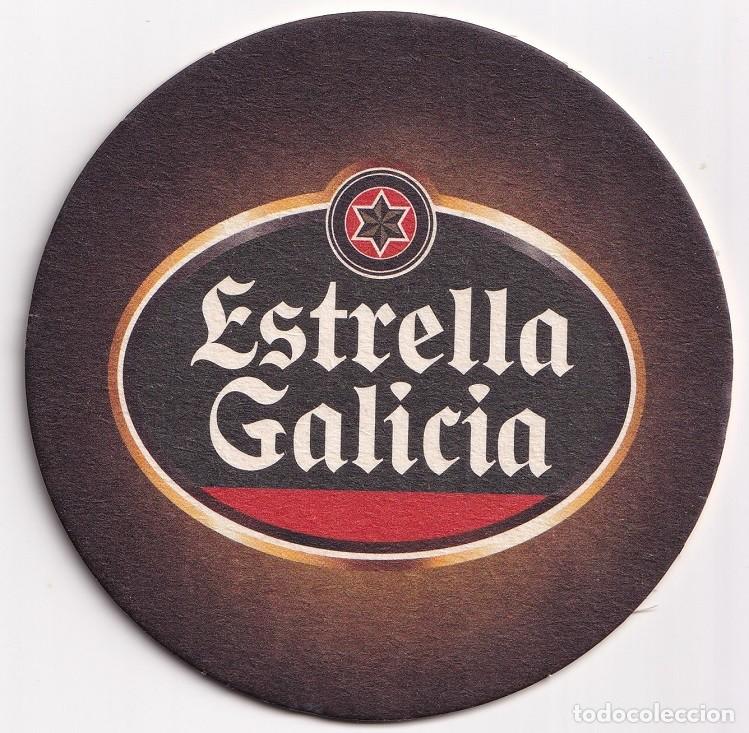 Coleccionismo de cervezas: Antiguo posavasos - Estrella Galicia - Exageradamente buena
