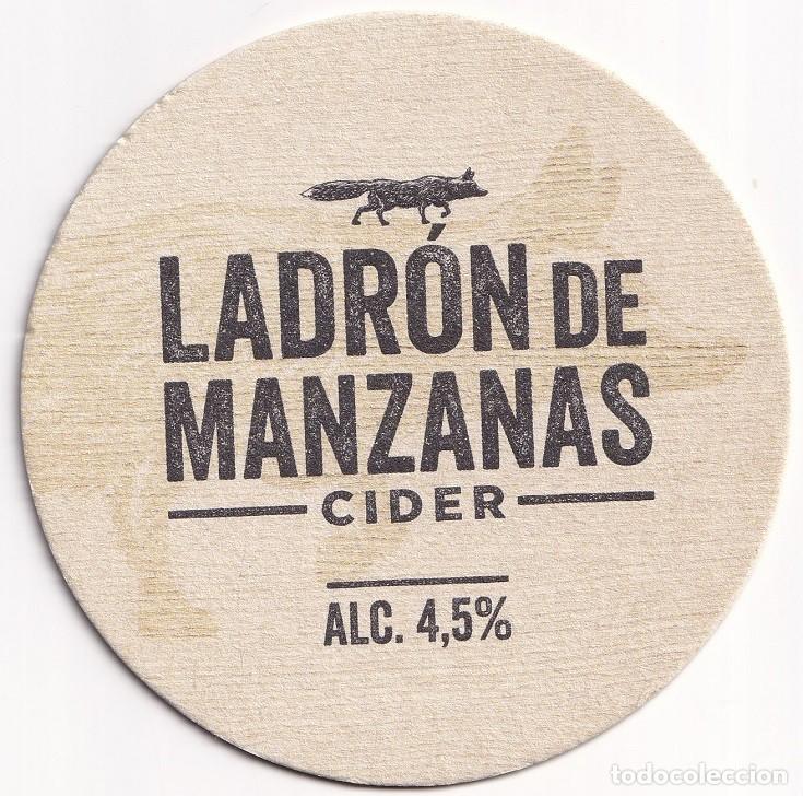 Coleccionismo de cervezas: Antiguo posavasos - Ladr&oacute;n de manzanas - Cider - La llamada del zorro