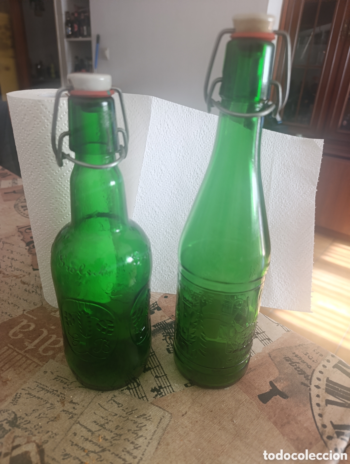 Coleccionismo de cervezas: Dos Antiguas Botellas Cerveza