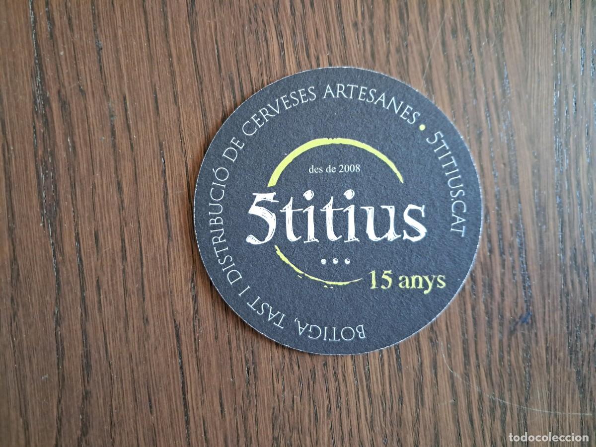 Coleccionismo de cervezas: posavasos de publicidad, tienda y distribuci&oacute;n de cervezas artesanas, 5titius, Catalu&ntilde;a.