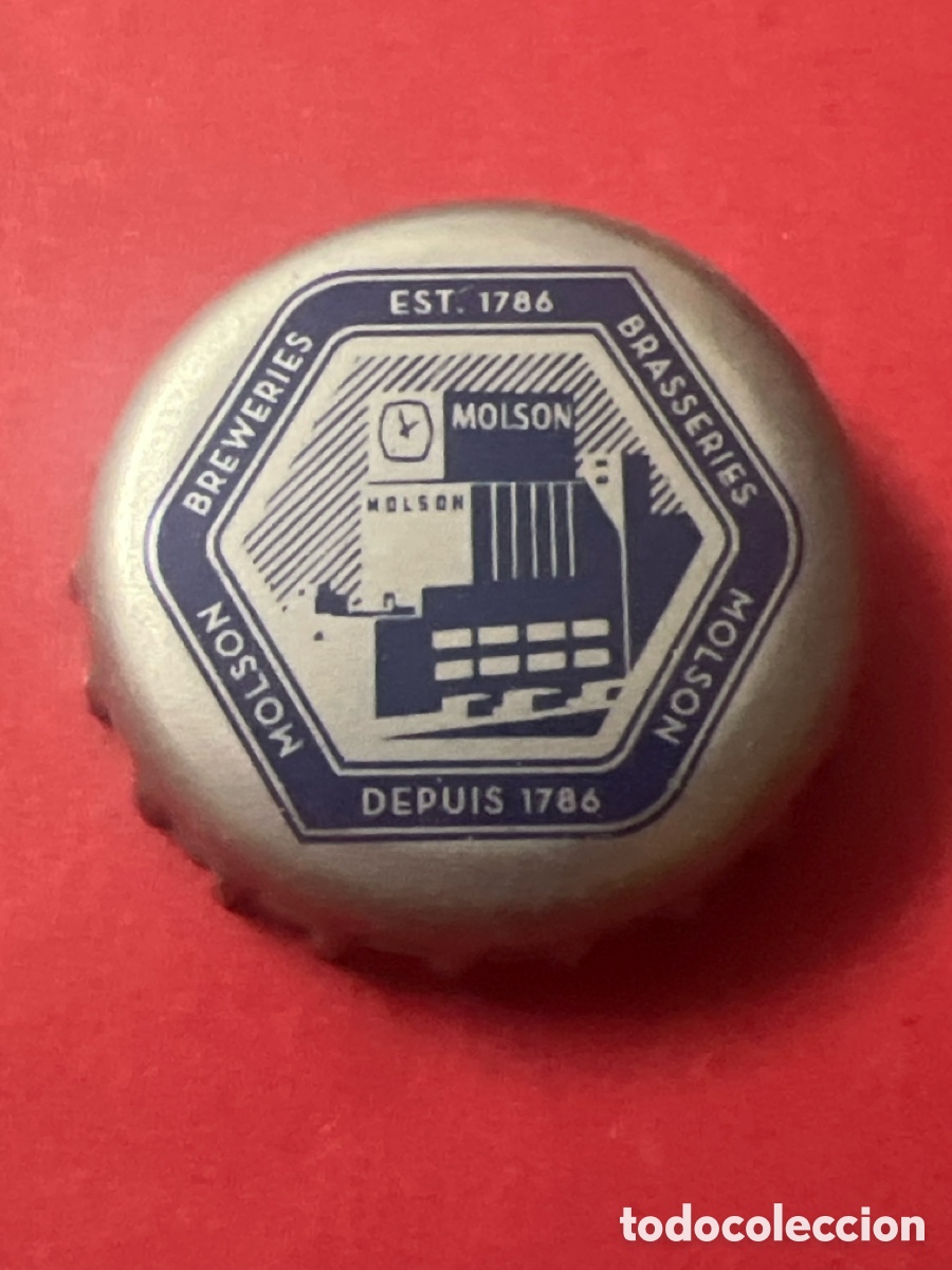 Coleccionismo de cervezas: T4/X79/G2. CHAPA CERVEZA - CANAD&Aacute; - Molson Breweries Est.1786 Oldest Brewer in North America