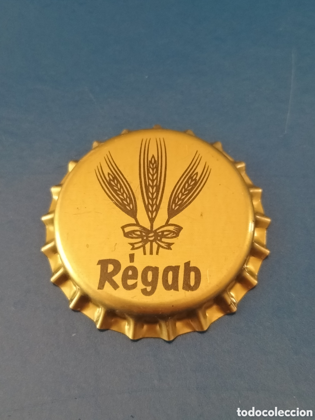 Coleccionismo de cervezas: CHAPA CERVEZA REGAB - GAB&Oacute;N - NUEVA SIN USAR