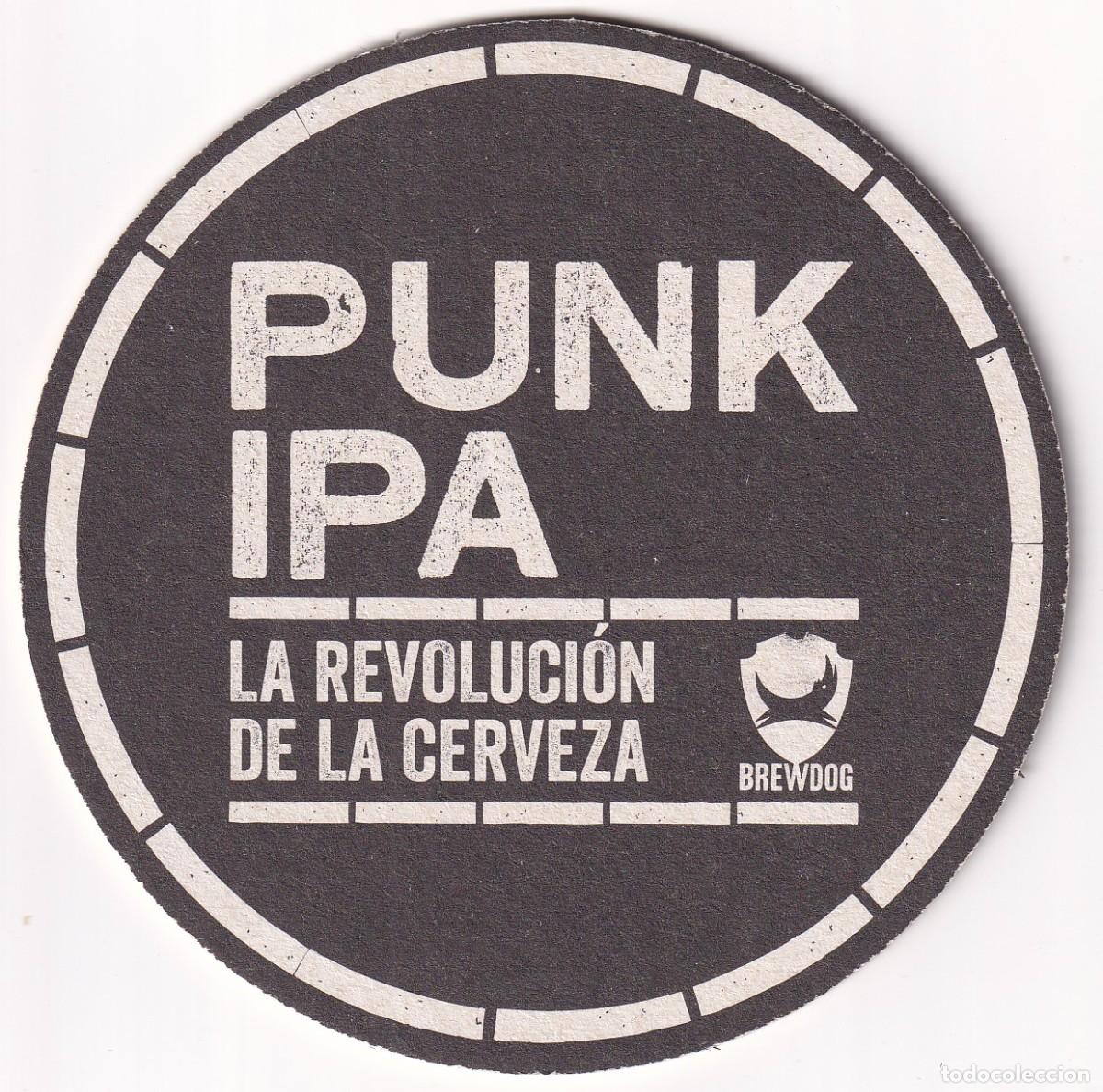 Coleccionismo de cervezas: Antiguo posavasos - Punk IPA - La revoluci&oacute;n de la cerveza - Brew dog