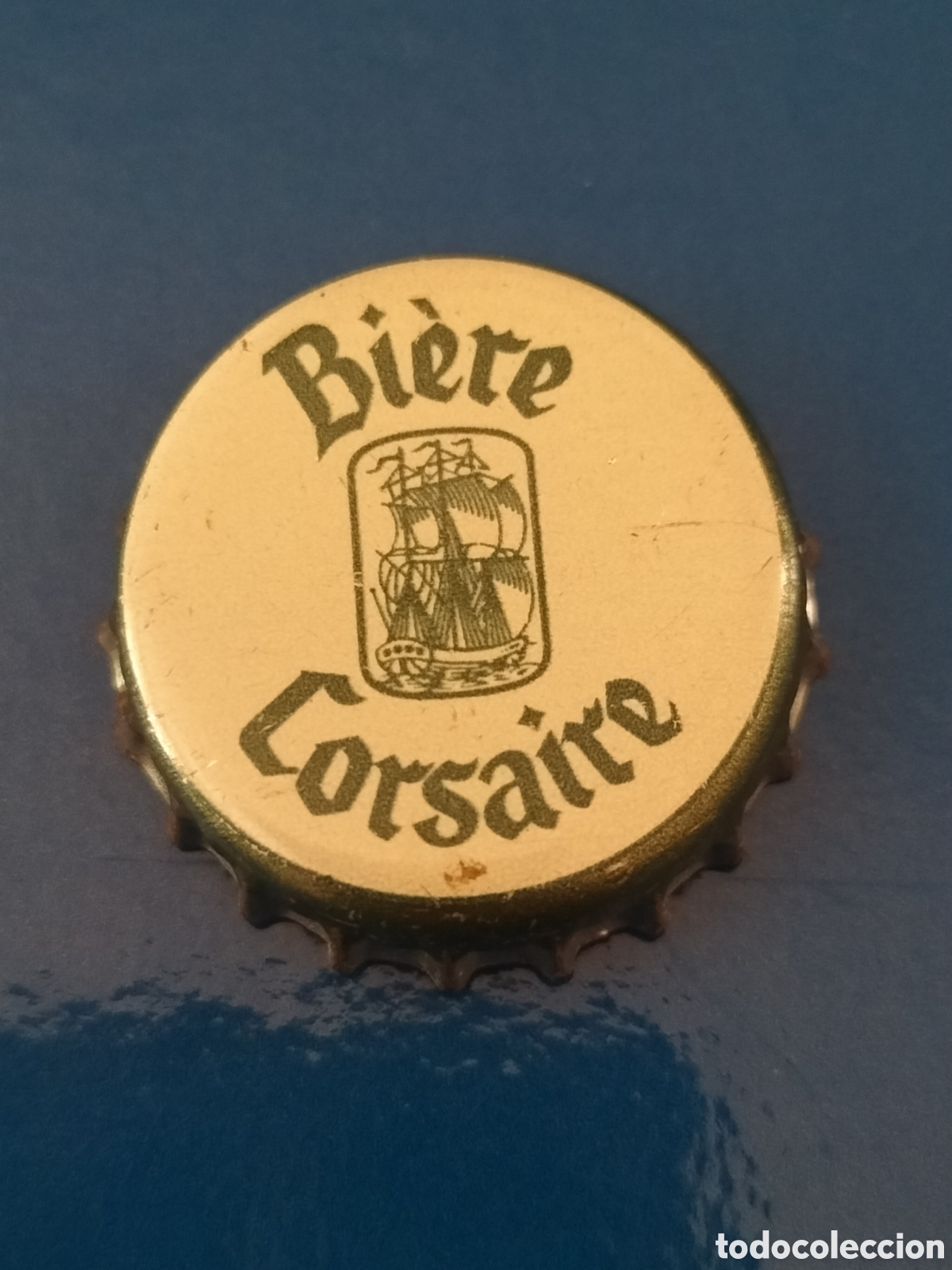 Coleccionismo de cervezas: CHAPA TAP&Oacute;N CORONA CERVEZA BIERE CORSAIRE - GUADALUPE